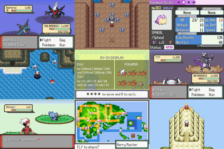 Pokemon Blazing Emerald GBA ROM Hack Video Game Custom Gameboy Advance - for just $18.49! 