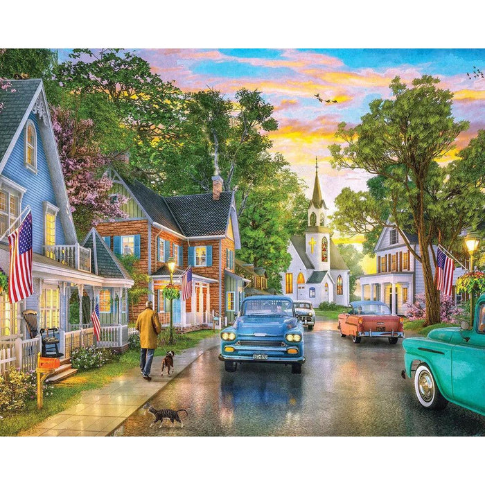 Blissful Borough 1000 Piece Jigsaw Puzzle Springbok - for just $19.99! 