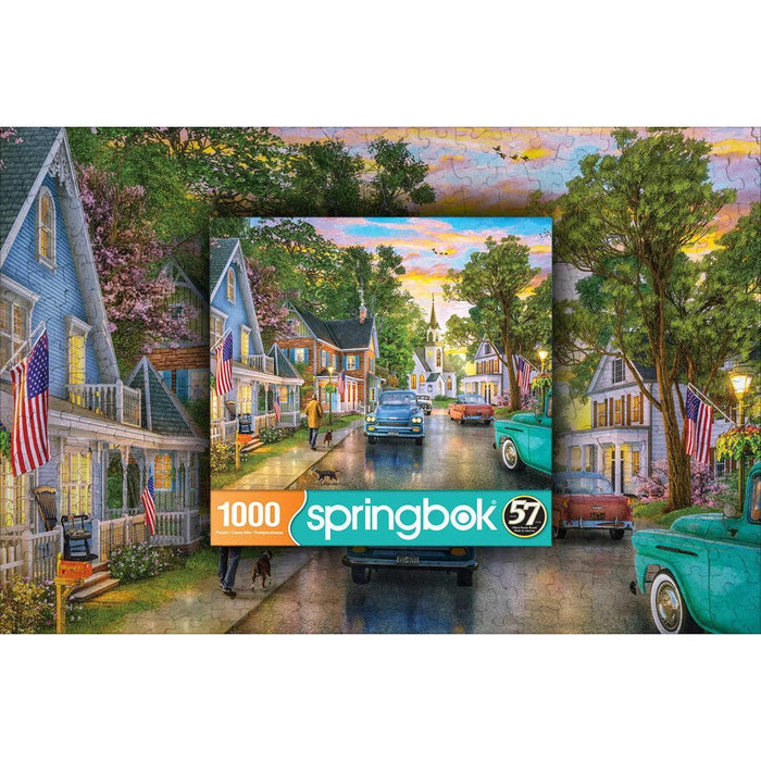 Blissful Borough 1000 Piece Jigsaw Puzzle Springbok - for just $19.99! 