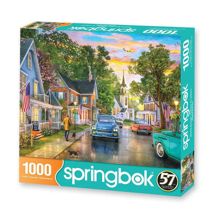 Blissful Borough 1000 Piece Jigsaw Puzzle Springbok - for just $19.99! 