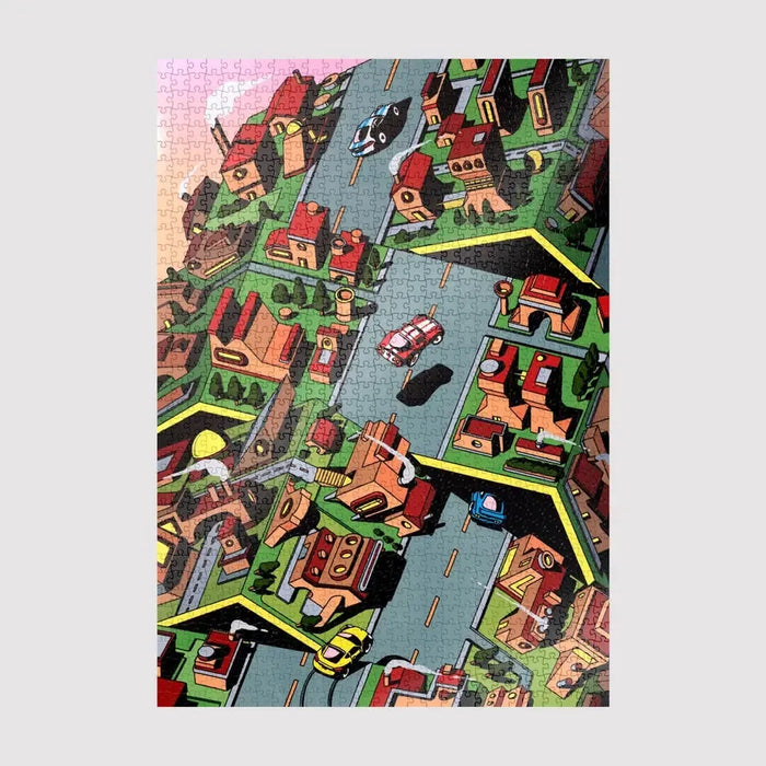 Block Party By Maxime Mouysset 1000 Piece Limited Edition Jigsaw Puzzle Sulo - for just $44.99! 