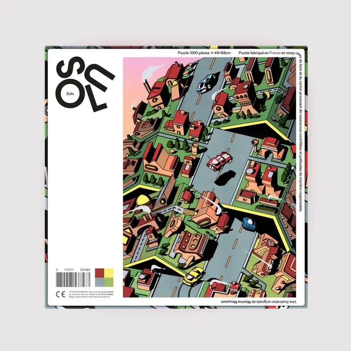 Block Party By Maxime Mouysset 1000 Piece Limited Edition Jigsaw Puzzle Sulo - for just $44.99! 