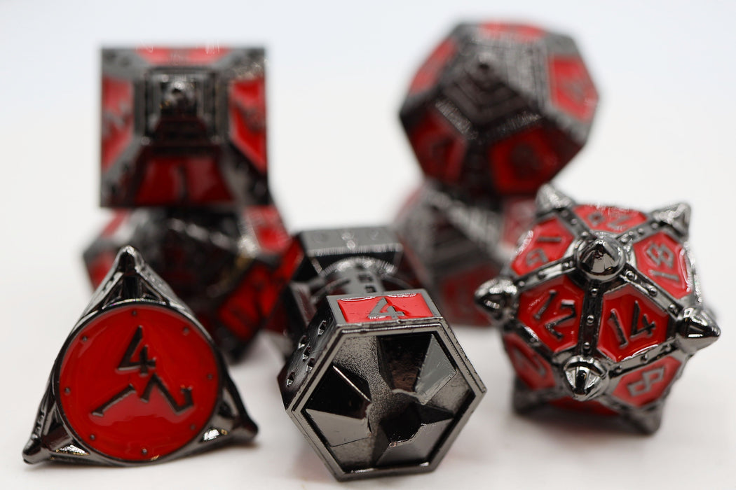 Dice 51: Blood Moon - Metal RPG Dice Set - for just $44.99! 