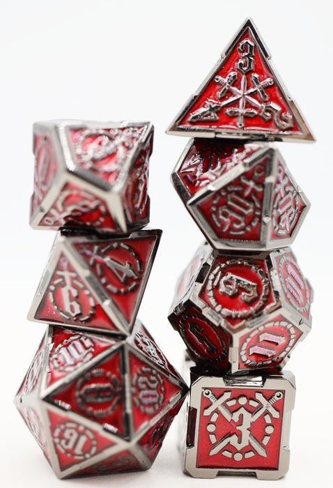 Crossed Swords: Blood Sword - Metal RPG Dice Set - for just $39.99! 