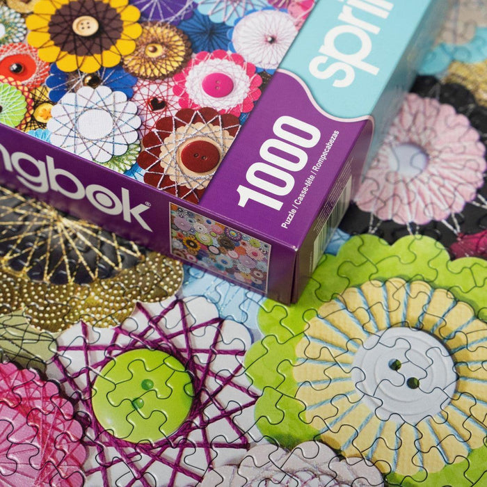 Bloomin Buttons 1000 Piece Jigsaw Puzzle Springbok - for just $19.99! 