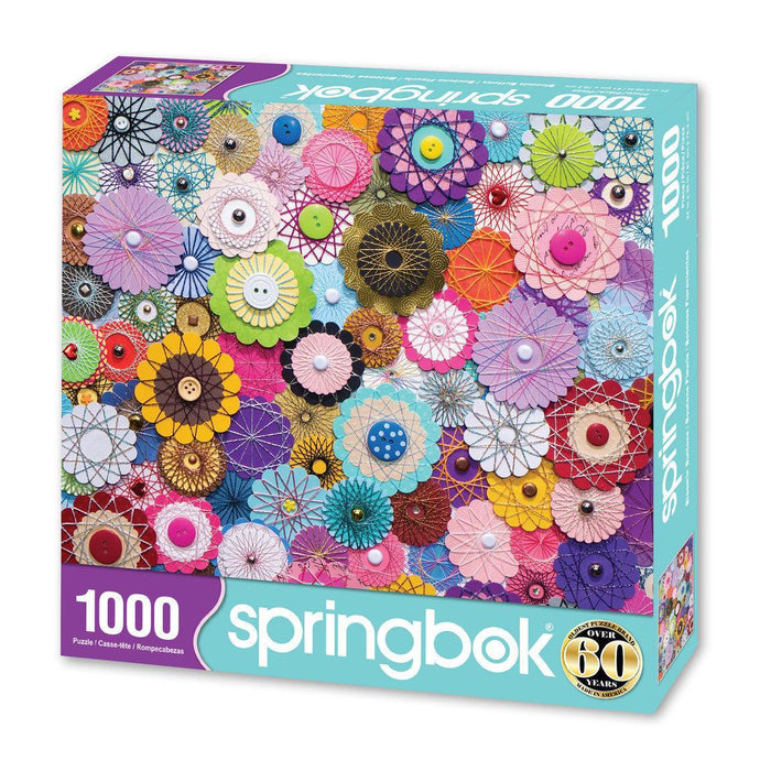Bloomin Buttons 1000 Piece Jigsaw Puzzle Springbok - for just $19.99! 