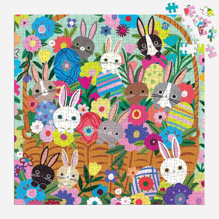 Blooming Bunnies 500 Piece Jigsaw Puzzle Mudpuppy - for just $17.99! 