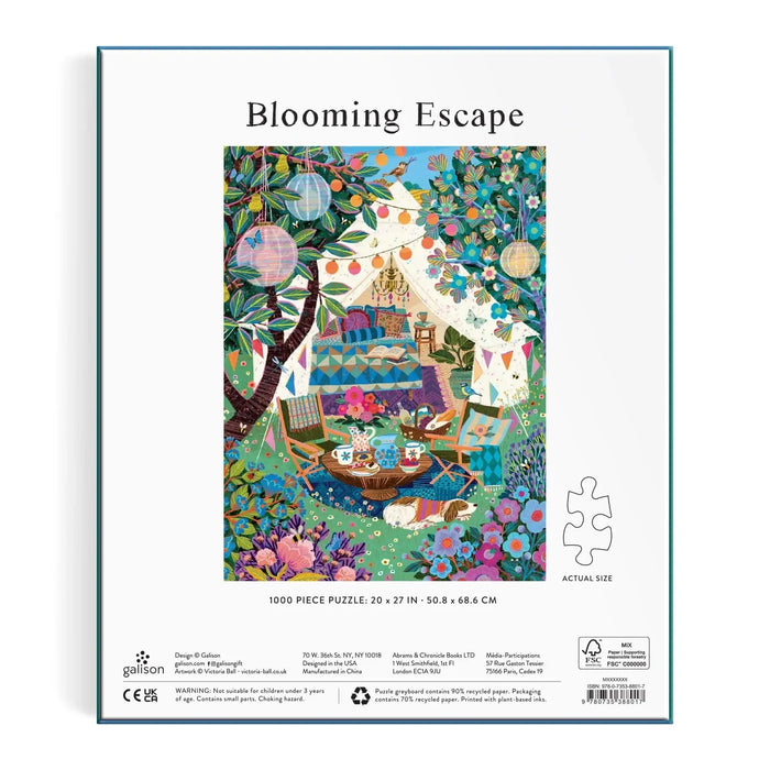 Blooming Escape 1000 Piece Jigsaw Puzzle Galison - for just $19.99! 