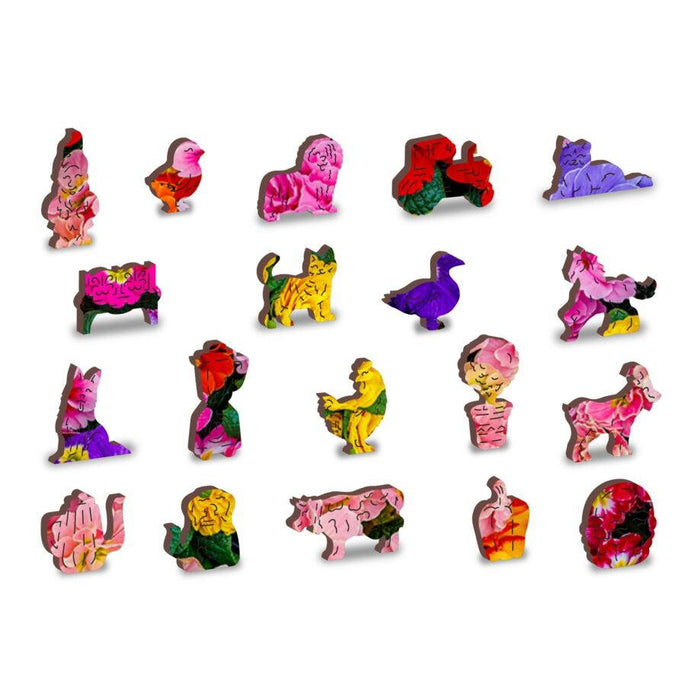 Blooming Flowers 505 Piece Wood Jigsaw Puzzle Wooden City - for just $27.99! 