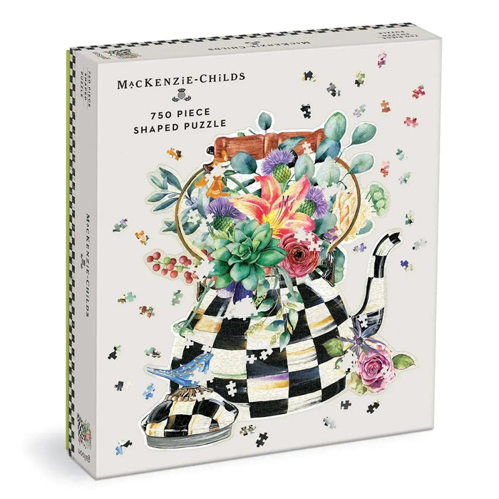 Blooming Kettle 750 Piece Custom Shaped Jigsaw Puzzle Galison - for just $24.99! 
