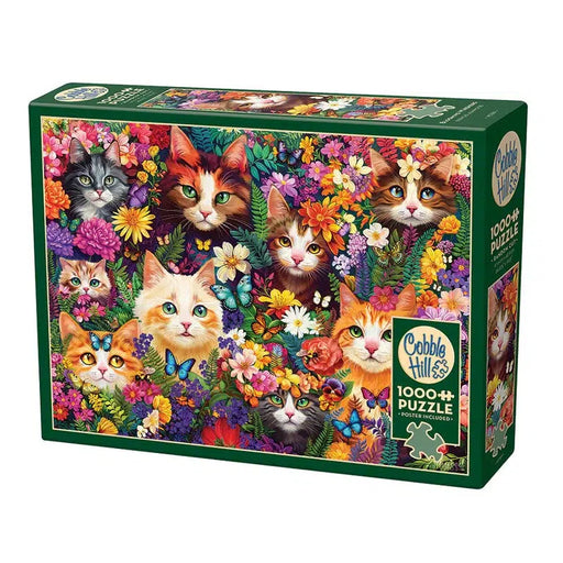 Blooming Whiskers 1000 Piece Jigsaw Puzzle Cobble Hill - for just $19.99! 