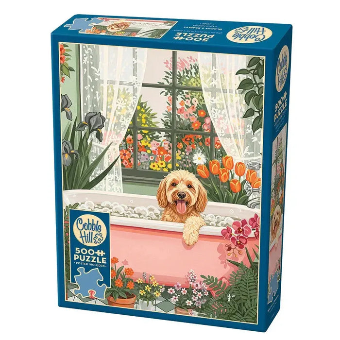 Blooms & Bubbles 500 Piece Jigsaw Puzzle Cobble Hill - for just $17.99! 