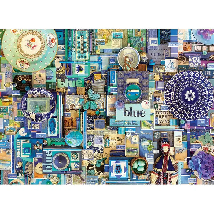 Blue 1000 Piece Jigsaw Puzzle Cobble Hill - for just $19.99! 