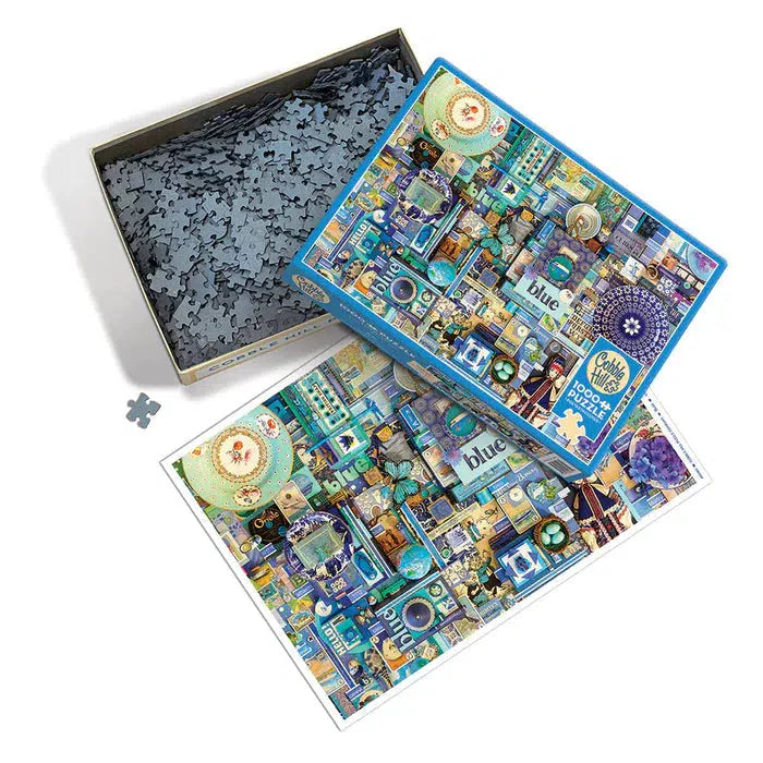 Blue 1000 Piece Jigsaw Puzzle Cobble Hill - for just $19.99! 