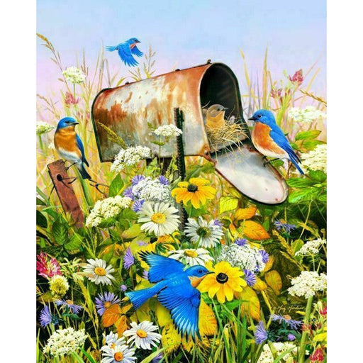 Blue Birds 500 Piece Jigsaw Puzzle Springbok - for just $17.99! 