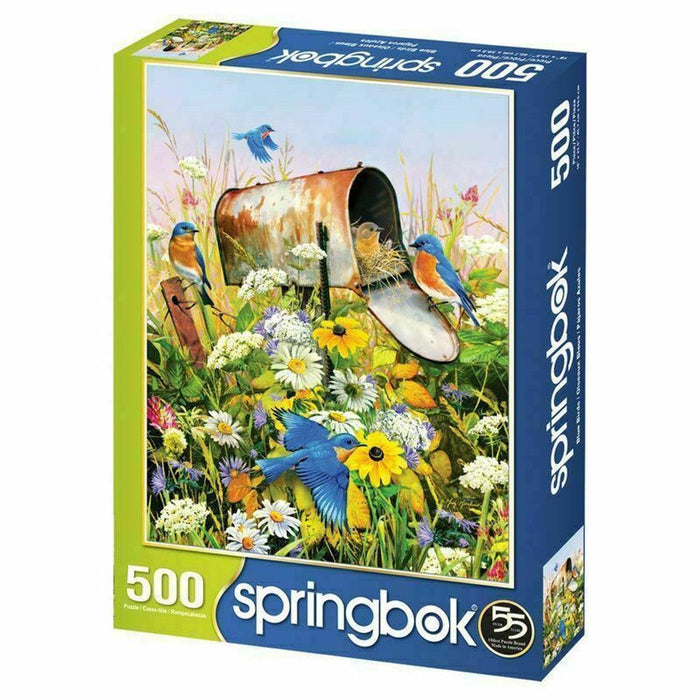 Blue Birds 500 Piece Jigsaw Puzzle Springbok - for just $17.99! 