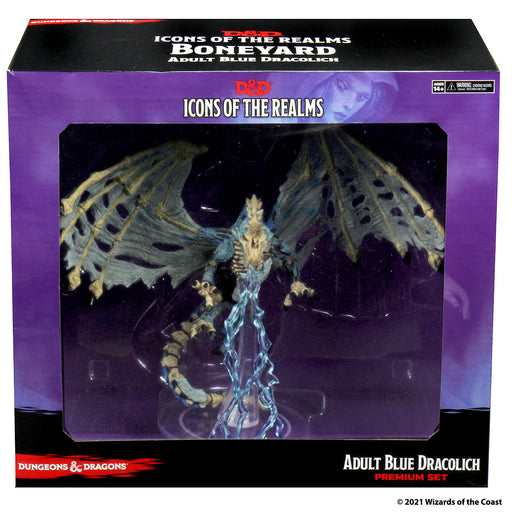 D&D: Icons of the Realms - Boneyard Premium Set - Blue Dracolich - for just $69.99! 