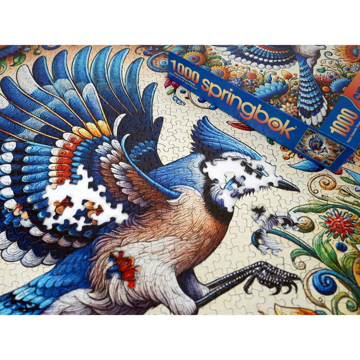 Blue Jay in Summer 1000 Piece Jigsaw Puzzle Springbok - for just $19.99! 