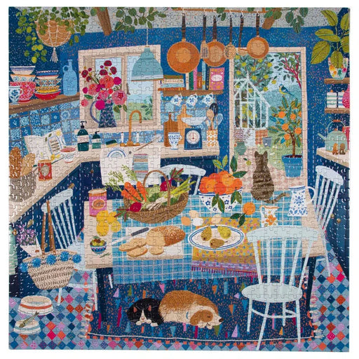 Blue Kitchen 1000 Piece Jigsaw Puzzle eeBoo - for just $26.99! 