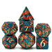 Dragon Scale: Blue Fire - Metal RPG Dice Set - for just $44.99! 