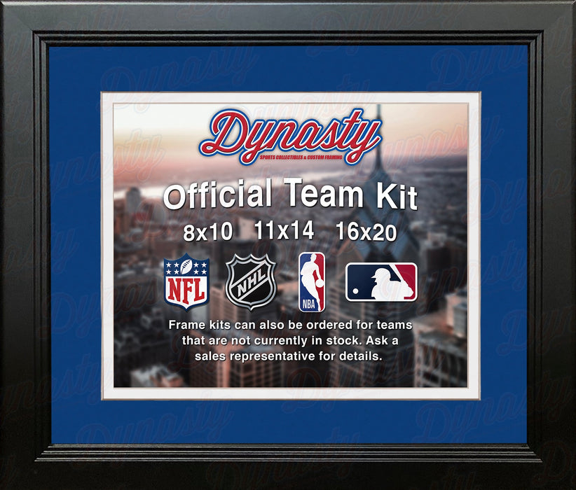 NBA Basketball Photo Picture Frame Kit - Dallas Mavericks (Blue Matting, White Trim) - for just $29.99! 