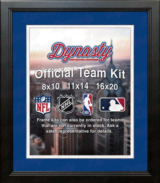 MLB Baseball Photo Picture Frame Kit - Kansas City Royals (Blue Matting, White Trim) - for just $29.99! 