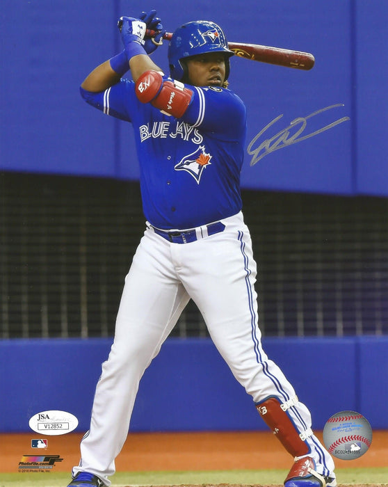 Vladimir Guerrero, Jr. At-Bat Toronto Blue Jays Autographed Baseball Photo - for just $109.99! 