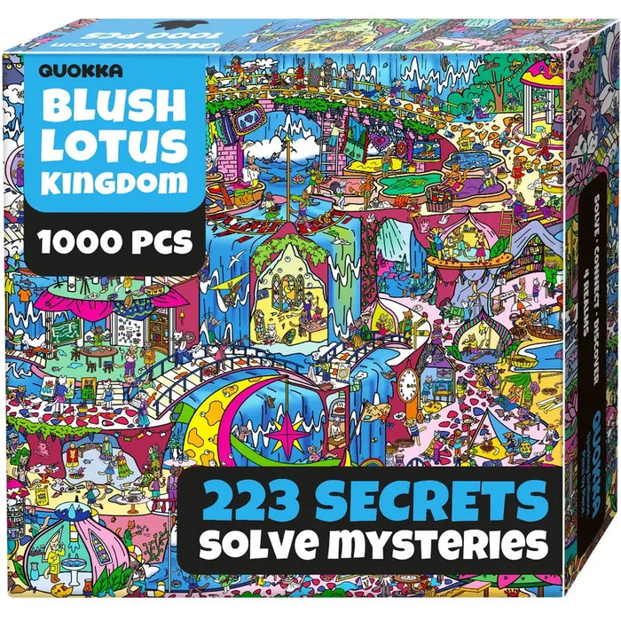 Blush Lotus Kingdom "Seek & See" 1000 Piece Jigsaw Puzzle Quokka - for just $24.99! 