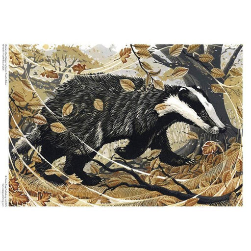 Blustery Day Badger 1000 Piece Jigsaw Puzzle Flame Tree - for just $19.99! 