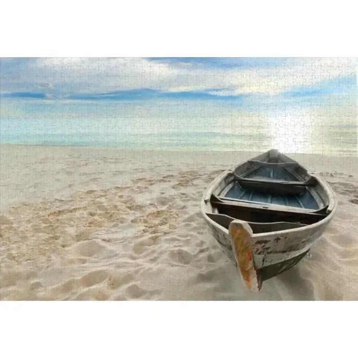 Boat On Beach 1000 Piece Jigsaw Puzzles Paper House - for just $21.99! 