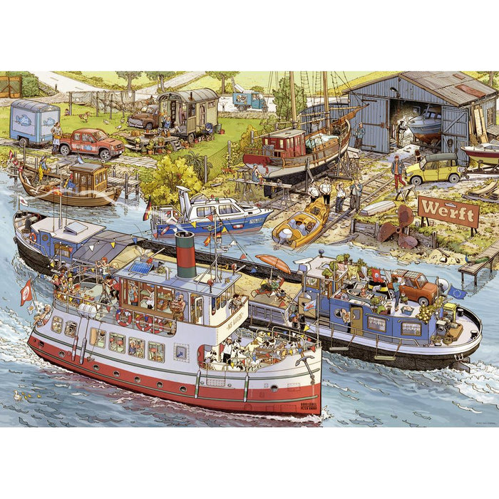 Boatyard by Doro Göbel & Peter Knorr 1000 Piece Jigsaw Puzzle Heye - for just $29.99! 