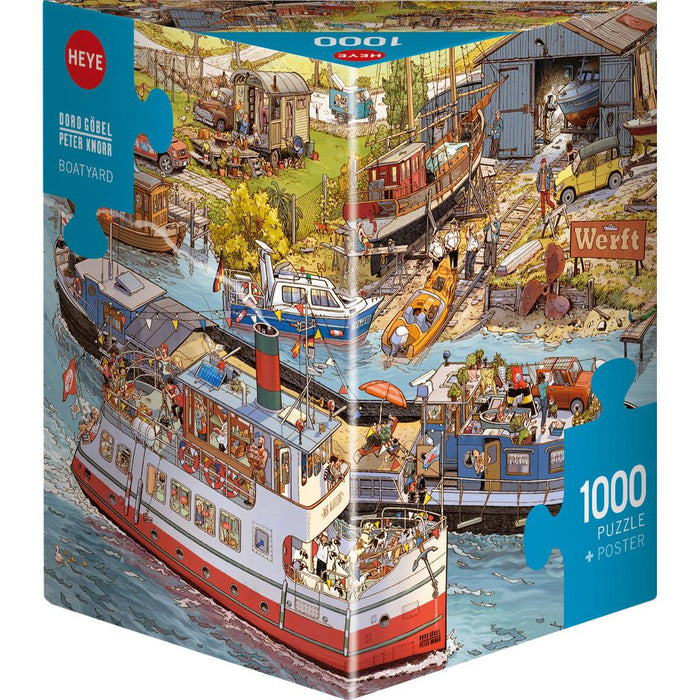 Boatyard by Doro Göbel & Peter Knorr 1000 Piece Jigsaw Puzzle Heye - for just $29.99! 