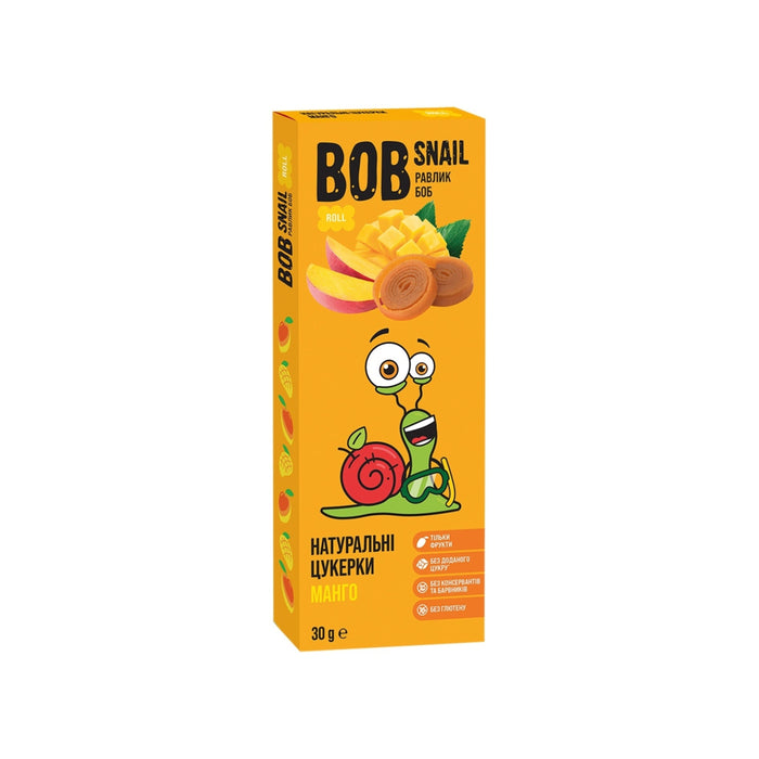 Bob Snail Mango Sweets Roll 30g (Ukraine) - Premium Sweets & Treats - Just $3.99! Shop now at Retro Gaming of Denver