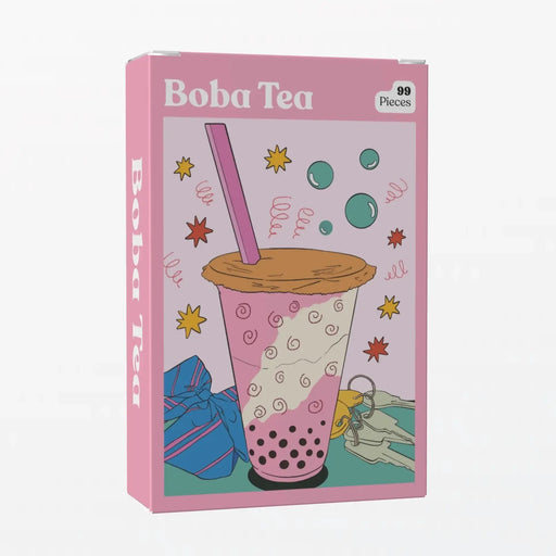 Boba Tea 99 Piece Mini Jigsaw Puzzle Puzzledly - for just $9.99! 