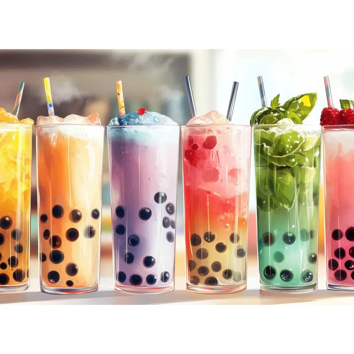 Boba Tea Time 1000 Piece Jigsaw Puzzle Snappy - for just $34.99! 