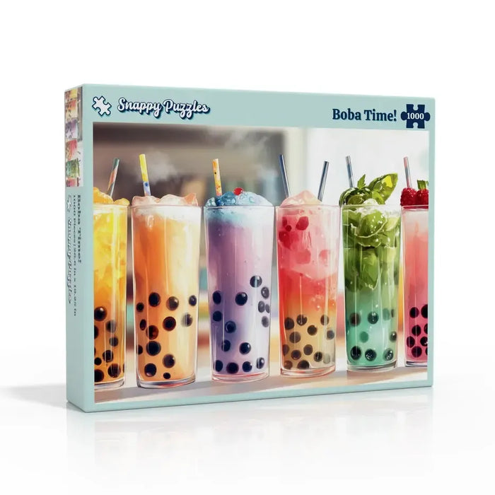 Boba Tea Time 1000 Piece Jigsaw Puzzle Snappy - for just $34.99! 