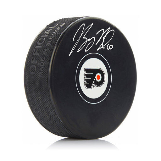 Bobby Brink Autographed Philadelphia Flyers Hockey Logo Puck with Silver Signature - Premium Autographed Pucks - Just $49.99! Shop now at Retro Gaming of Denver