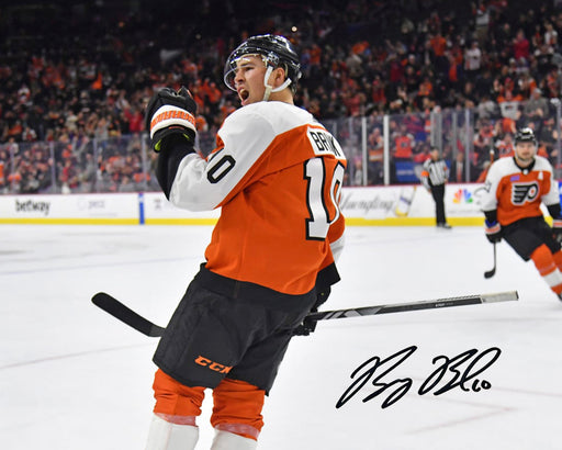 Bobby Brink Fist Pump Autographed Philadelphia Flyers 11" x 14" Hockey Photo - for just $49.99! 