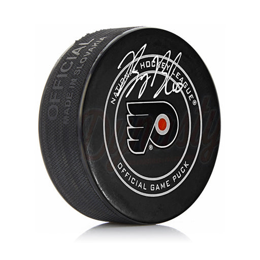 Bobby Brink Autographed Philadelphia Flyers Hockey Game Model Puck - Premium Autographed Pucks - Just $59.99! Shop now at Retro Gaming of Denver