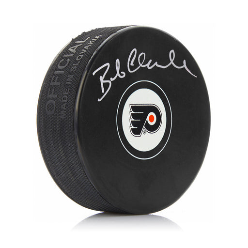 Bob Clarke Autographed Philadelphia Flyers Hockey Logo Puck - Premium Autographed Pucks - Just $99.99! Shop now at Retro Gaming of Denver