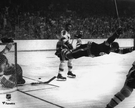 Bobby Orr Boston Bruins 1970 Stanley Cup Game-Winning Goal 8" x 10" Hockey Photo - for just $9.99! 