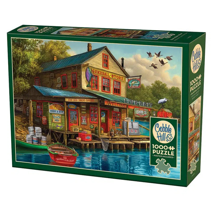 Bob's Beer & Bait 1000 Piece Jigsaw Puzzle Cobble Hill - for just $19.99! 