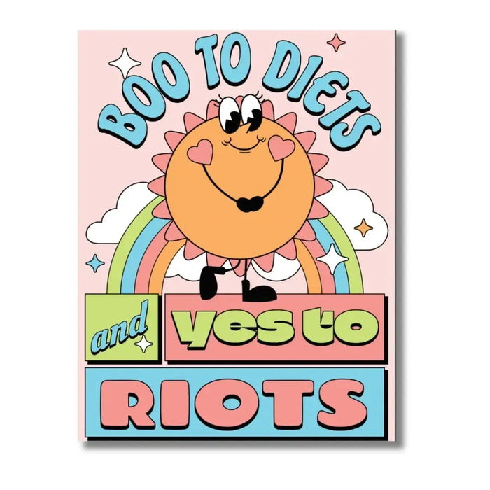 Boo To Diets, & Yes To Riots 500 Piece Jigsaw Puzzle Fun Club - for just $24.99! 