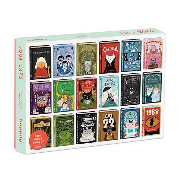 Book Cats 1000 Piece Jigsaw Puzzle Happily - for just $29.99! 