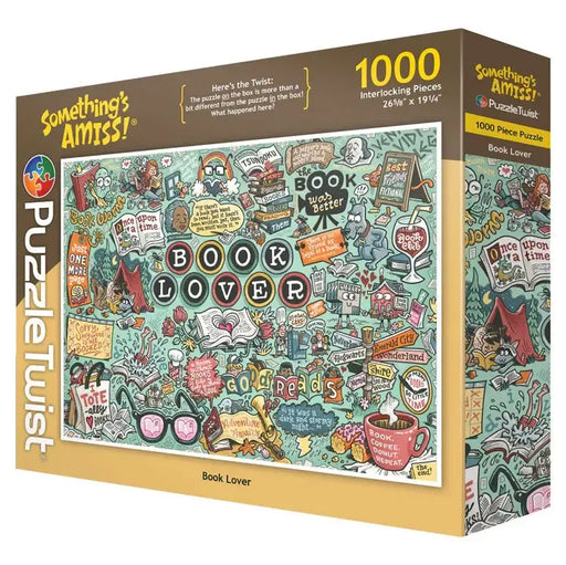 Book Lover "Something's Amiss!" 1000 Piece Jigsaw Puzzle PuzzleTwist - for just $25.99! 