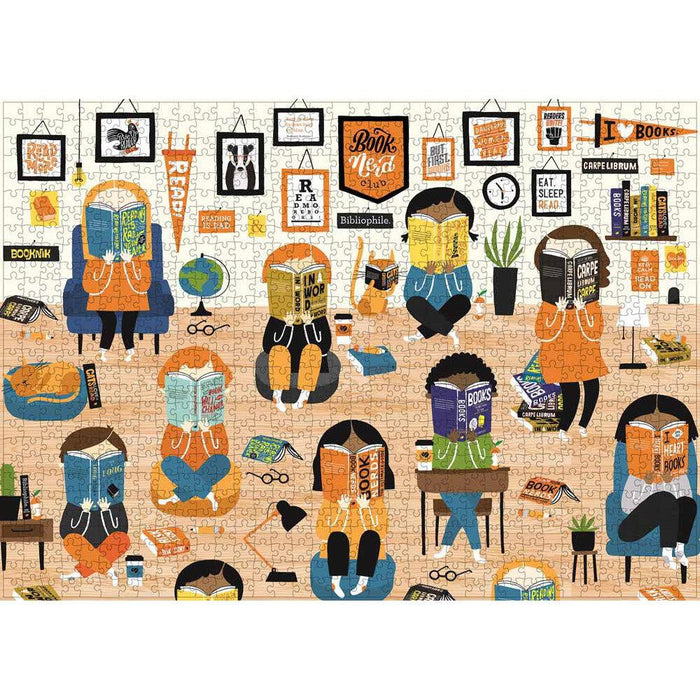 Book Nerds 1000 Piece Jigsaw Puzzle Gibbs Smith - for just $21.99! 