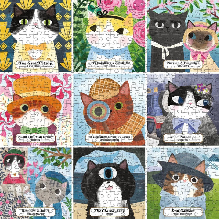 Bookish Cats 500 Piece Jigsaw Puzzle Mudpuppy - for just $17.99! 