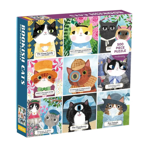 Bookish Cats 500 Piece Jigsaw Puzzle Mudpuppy - for just $17.99! 