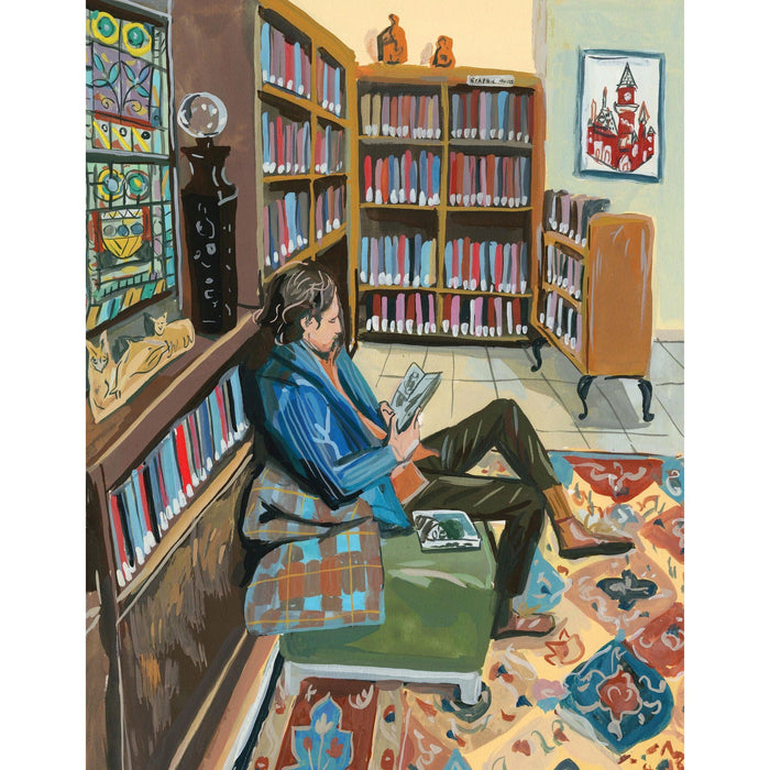 Bookish Gentleman by Jenny Kroik 100 Piece Mini Jigsaw Puzzle NYPC - for just $14.99! 