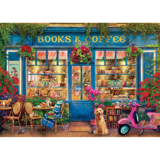 Books & Coffee 1000 Piece Jigsaw Puzzle Eurographics - for just $21.99! 